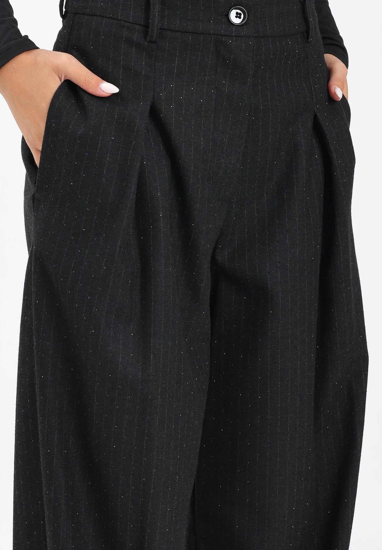 Pantalone con applicazini