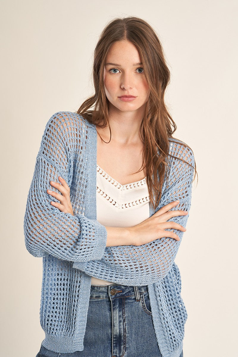 Cardigan lavorato a maglia -Maniche lunghe