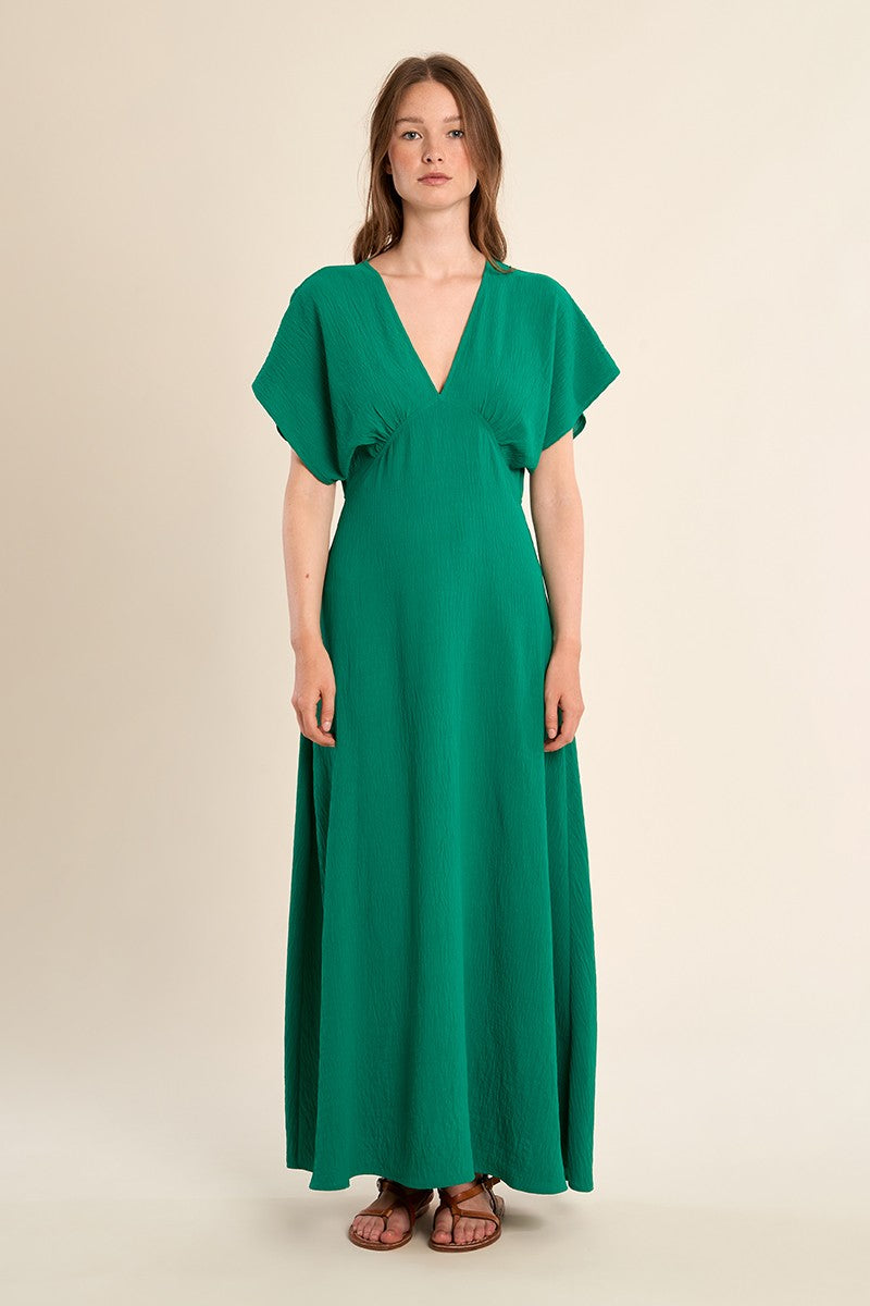 Abito lungo -Maniche corte a pipistrello