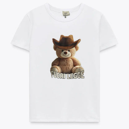T-shirt Vicolo con teddy fuori legge