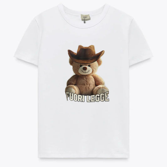 T-shirt Vicolo con teddy fuori legge
