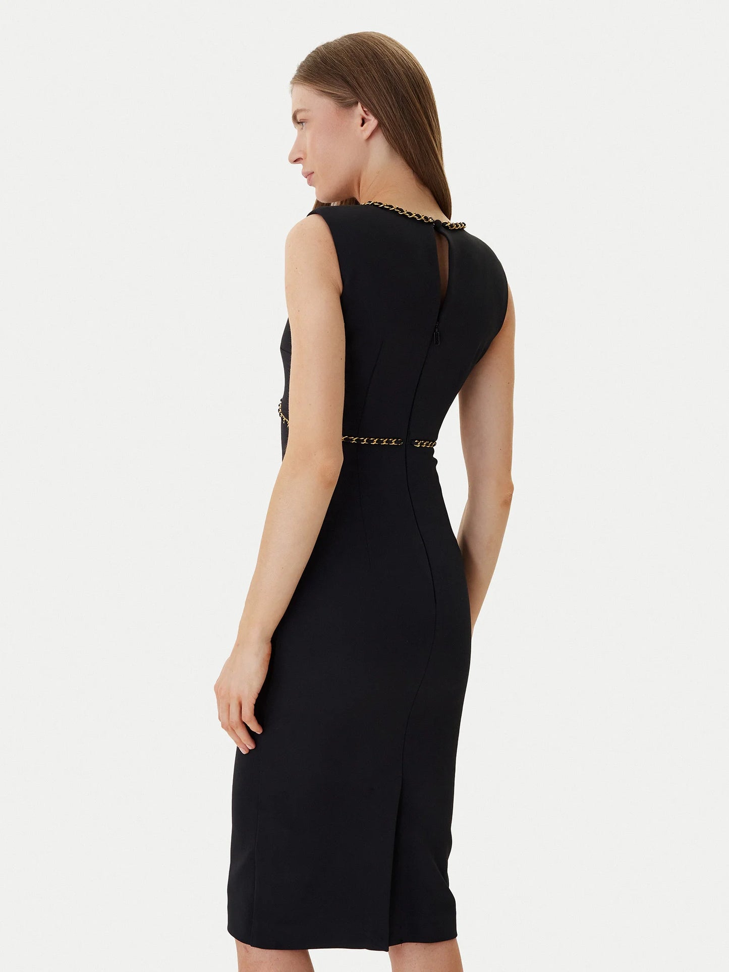MAYE SL CHAIN MIDI DRESS