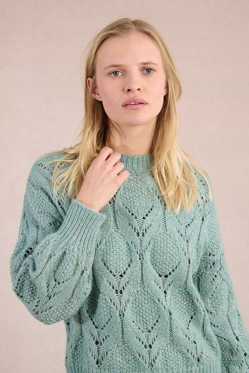 Pullover lavorato in maglia
