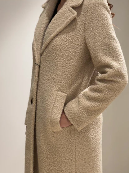 Cappotto Ghinea jersey bouclè