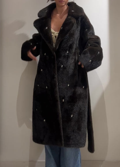 Cappotto Vicolo con pietre grigio o marrone