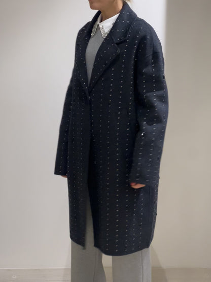 Cappotto Vicolo con dettagli in pietra