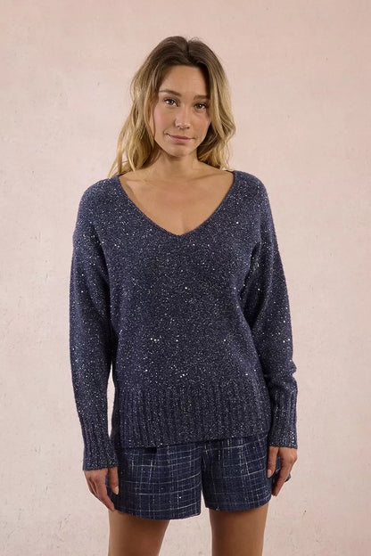 Pullover lavorato in maglia