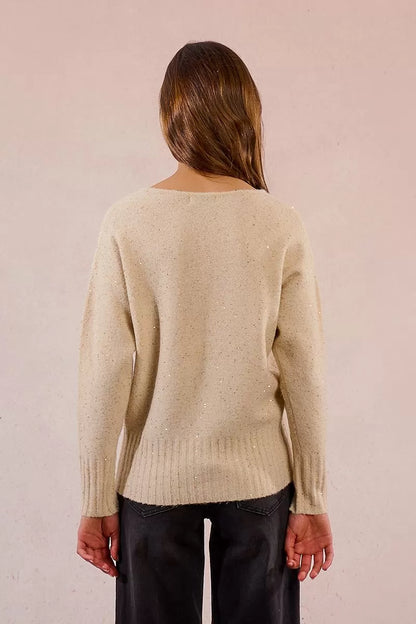 Pullover lavorato in maglia