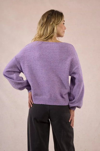 Pullover lavorato in maglia
