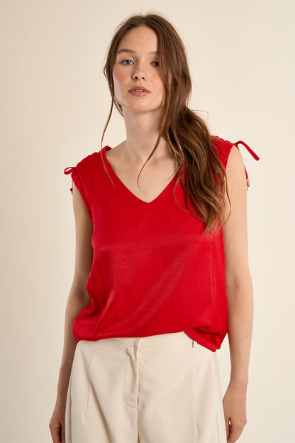 Top dritto e fluido Canotta regolabile sulle spalle