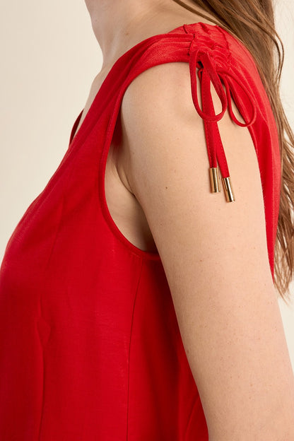 Top dritto e fluido Canotta regolabile sulle spalle