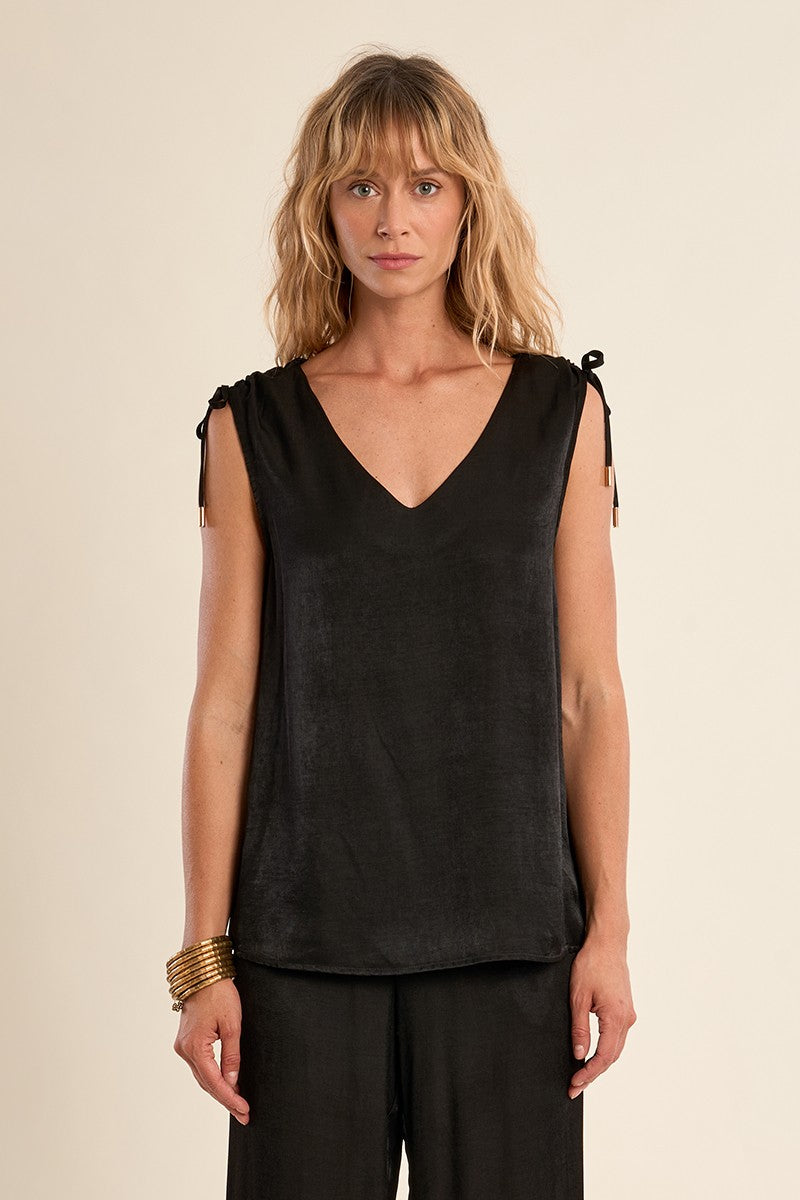 Top dritto e fluido Canotta regolabile sulle spalle