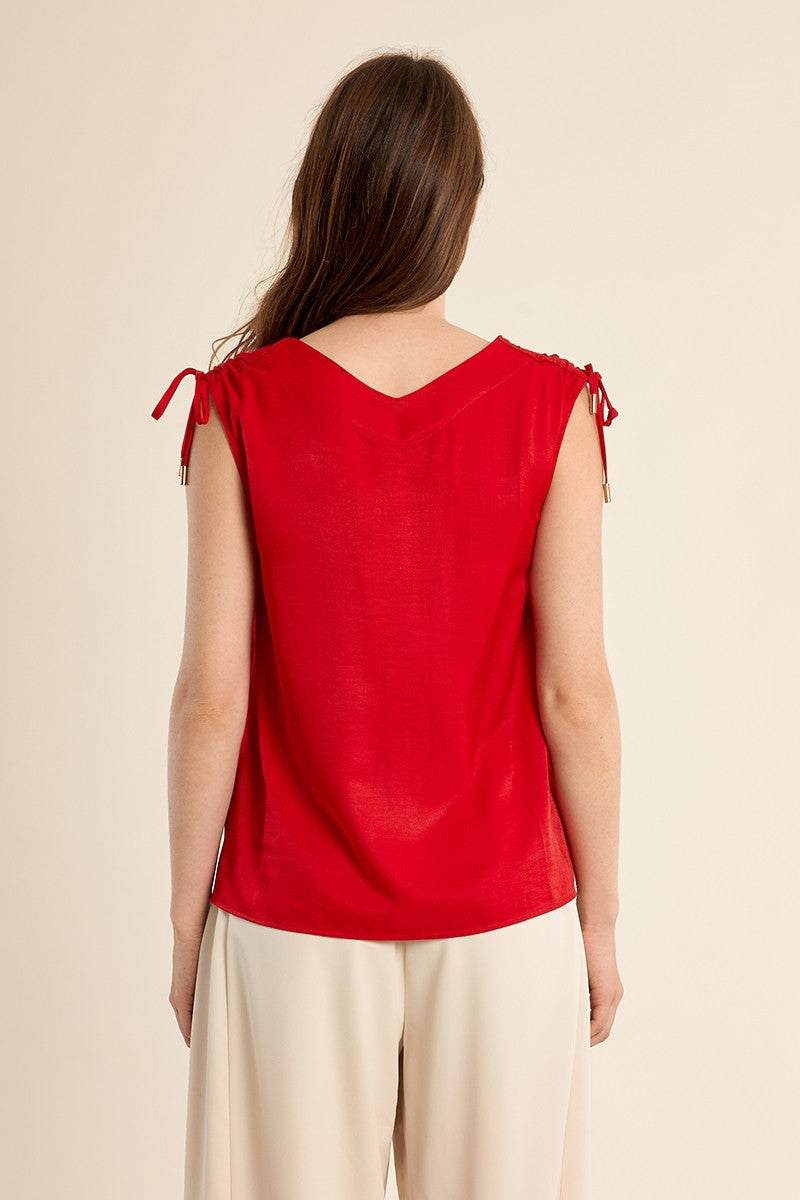 Top dritto e fluido Canotta regolabile sulle spalle