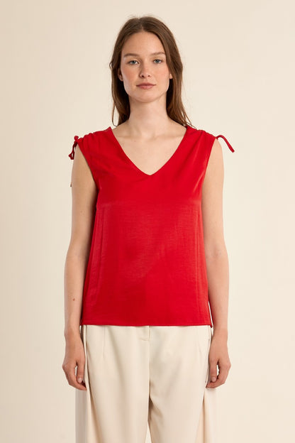 Top dritto e fluido Canotta regolabile sulle spalle