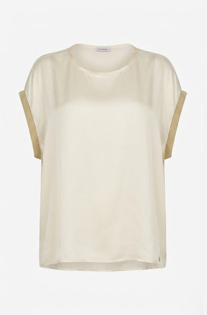 Blusa in raso manica scesa