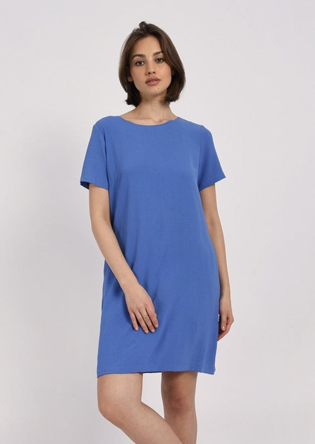 MOLLY BRACKEN BLUE SHORT DRESS SS23 