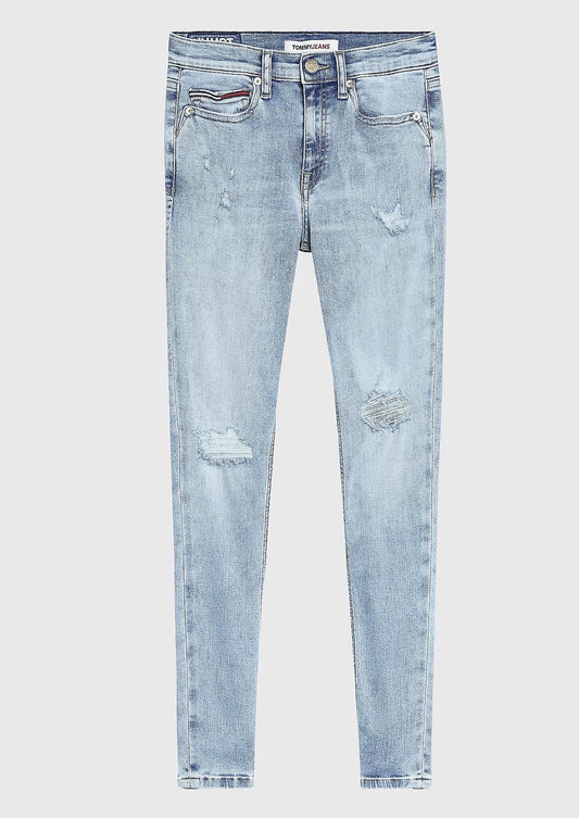 TOMMY JEANS, CROPPED NORA SKINNY FIT MID-WAIST JEANS