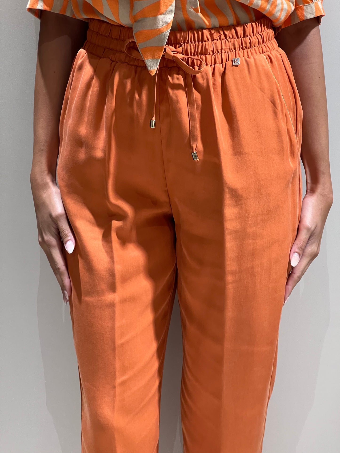 Pantalone fashion biem arancio